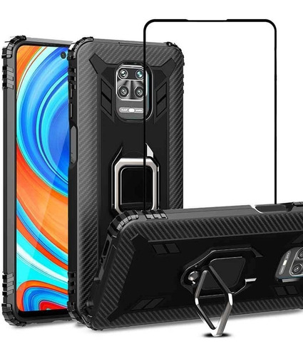 Combo Forro + Vidrio Templado Redmi Note 9s / 9pro/ 9pro Max