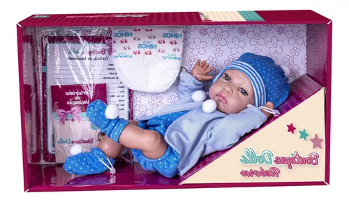 Boneca Menino Reborn Boutique Dolls 474 Supertoys - Sacolão.com