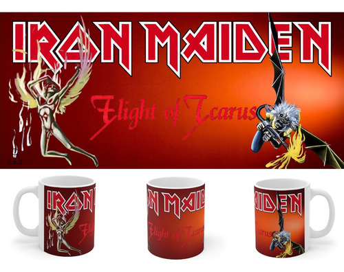 Rnm-0477b Taza Tazon Iron Maiden - Flight Of Icarus (ver.2)