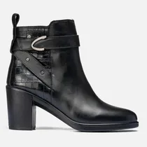Comprar Botas Mujer Cavatini Vestir Taco Bajo Hebilla Cuero Vacuno