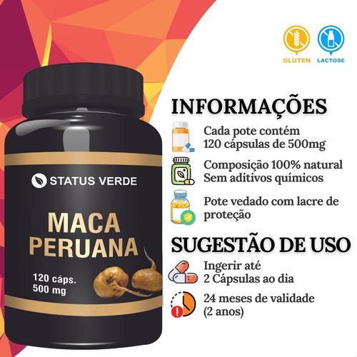 Kit Máxima Potência 100% Natural 120 Cáps P/ Pote - Status Verde