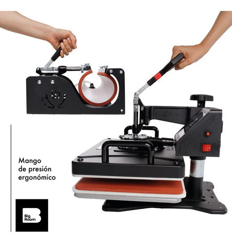 Plancha Sublimacion Combo 9 En 1 Prensa Trasferencia Calor N