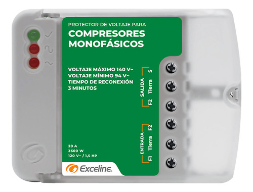 Protector De Voltaje 120v Compresor Monofasico Refrigeracion