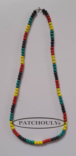 Imagen 4 de 4 de Collar Etnico Pucas Jamaica Al Cuello Ceramica Artesanal