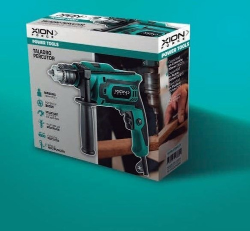 Taladro Percutor Xion 3000 Rpm 800 W Mango Mandril Hd80 Kirk