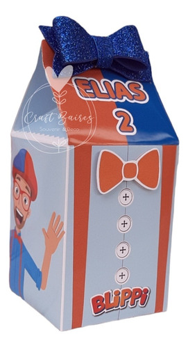 10 Cajas Golosinera Milk Box Blippi Craftbaires
