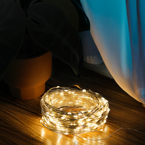 Fio Fada 100m 1000leds 127/220V Festa Natal Casamento Luz Led Luzes Branco Quente 127/220V