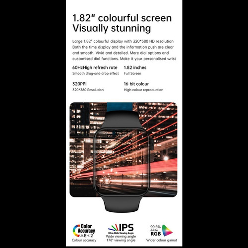 Fralugio Smart Watch Reloj Inteligente Iwo 7 Full Touch Ips