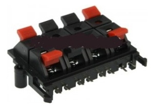 8 Jack Rca Con Base Para Bocinas Pack 3 Piezas 