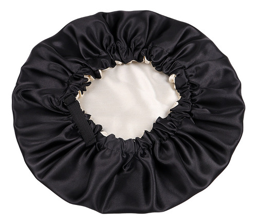 2pzs Gorro De Seda Ajustable Para Dormiry Máscara De Ojo