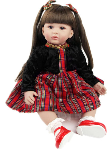 Muñeca Reborn Niña 60 Cm Ziyiui Realista Con Accesorios