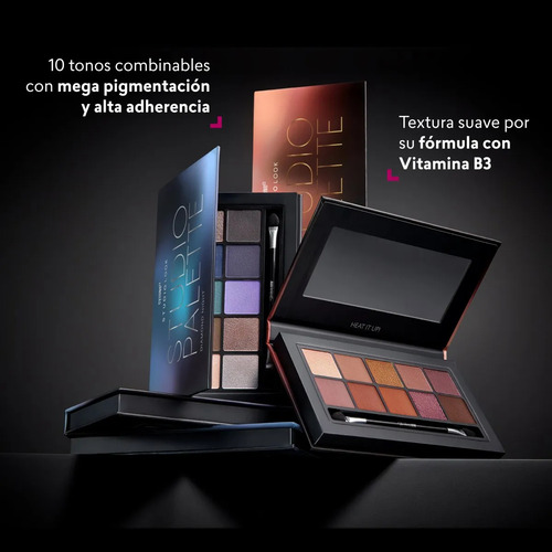 Sombra De Ojos Paleta 10 Tonos Studio Look Cyzone
