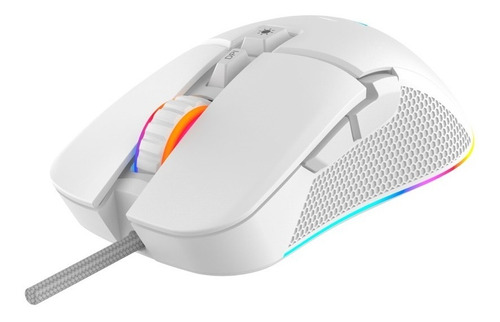 Mouse Gamer Alambrico Blanco Rgb 7 Botones  7200dpi Ocelot