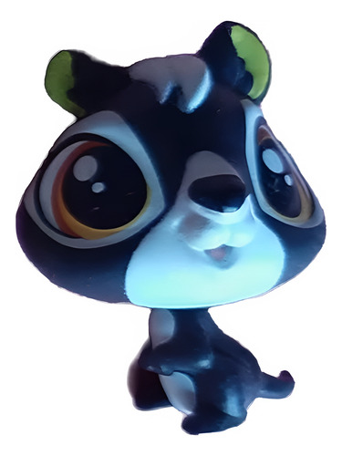 Littlest Pet Shop Ardillita Negra Con Blanco (Usado)