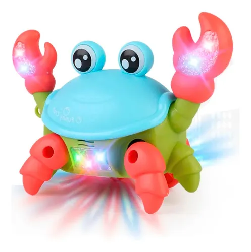 comprar Caranguejo Brinquedo Fujão Sensor Dança E Som Eletrônico