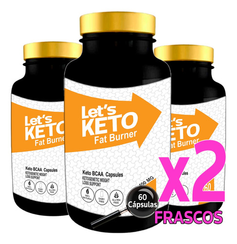 Let´s Keto Fat Burnes 60 Capsulas. Ultimo De Keto