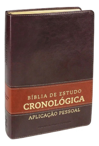 Bíblia De Estudo Cronológica Aplicação Pessoal: Arqueologia Bíblica, Mapas, Diagramas, Ilustração Coloridas, De Joao Ferreira De Almeida. 1 Editorial Cpad, Tapa Mole, Edición 2024 En Português, 2024