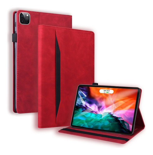 Funda Con Tapa Roja Para iPad Pro De 12,9 Pulgadas 2022/2021