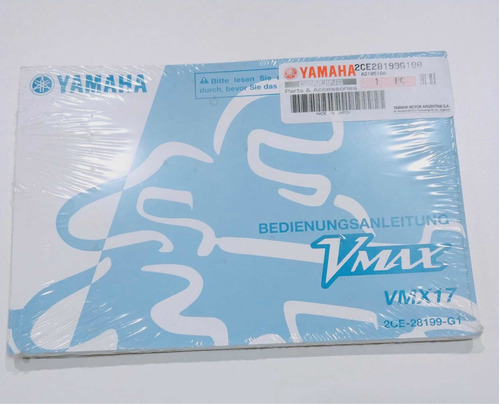 Manual  Propietario Yamaha V Max 1700 Nuevo  En Aleman