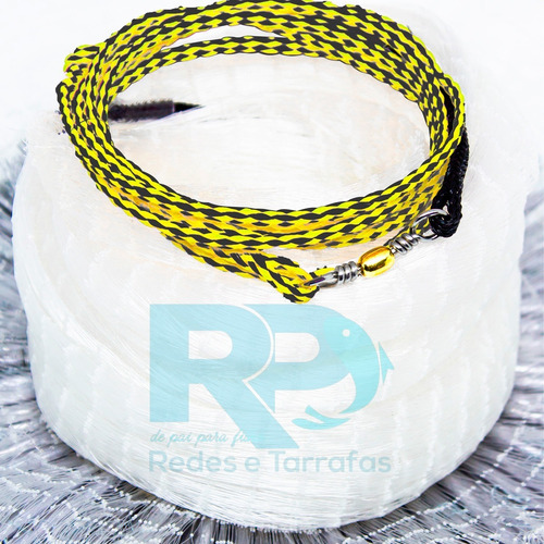Imagem 2 de 5 de Tarrafa Tilápias 25mm Fio 0.40mm Altura 1,90mts Roda 12mts
