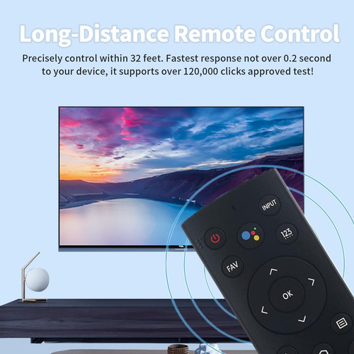 Control Remoto Compatible Con Pantalla Hisense Tv Erf3b90h Azul