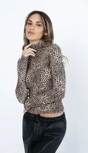 Polera animal print mujer sale