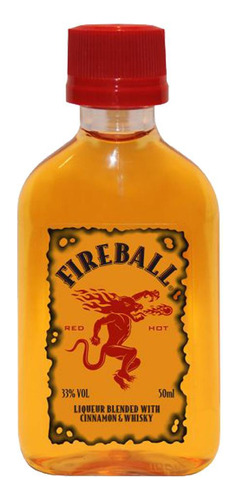 Mini Garrafa Licor Canela Fireball 50ml