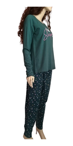 Pijama Mujer Polar Algodón Jenny By Jennifer Moore Talla S