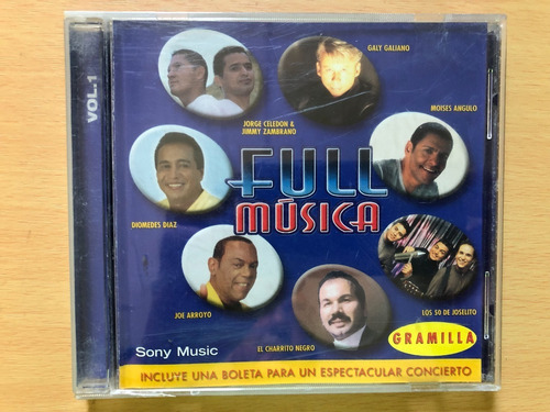 Cd Full Musica Vol 1 -g Galiano, Dio Diaz, J Arroyo. Variada