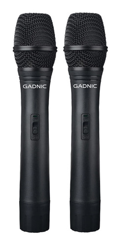 Imagen 1 de 4 de Microfono Vhf Inalambrico Profesional Karaoke Largo Alcance Color Negro
