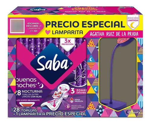 Saba Buenas Noches Con Alas Toallas Femeninas Nocturnas 28