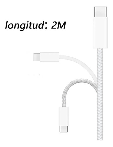 Cargador De Carga Rápida Usb Para iPhone 15 16 Tipo C Cable