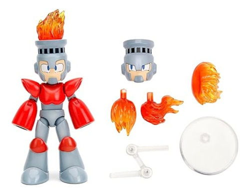 Fire Man Mega Man Figura De Accion Capcom Jada Toys 11 Cm