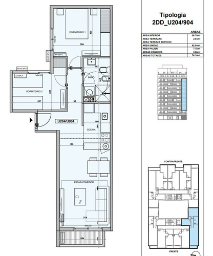 Venta Apartamento 2 Dormitorios Piso Alto Con Garage Al Frente Centro