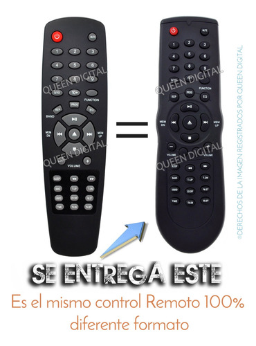 Control Remoto Minicomponente Para Sanyo Dcl280bt 300 540