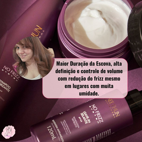 Brilho Maciez No Frizz Aneethun Cabelo Sem Frizz Porosidade
