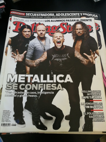 Lote 8 Revistas Metallica Nacionales