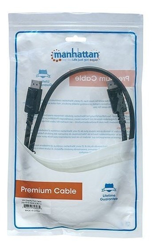 Cable Displayport Blindado Manhattan Macho A Macho 3m