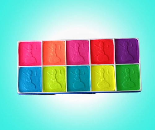 Paleta Neon De 10 Colores Grande