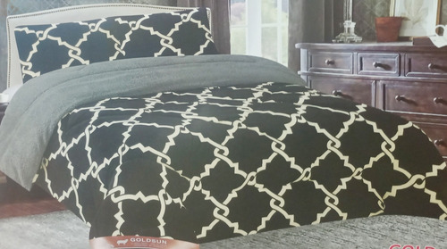 Imagen 1 de 10 de Acolchado 2 Plazas, Con 2 Fundas. Forrado Con Corderito
