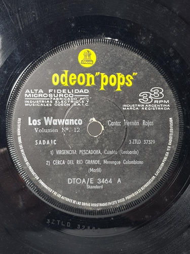 Imagen 8 de 10 de Antiguo Vinilo Los Wawanco Más Cumbias! Odeon Mag 57583