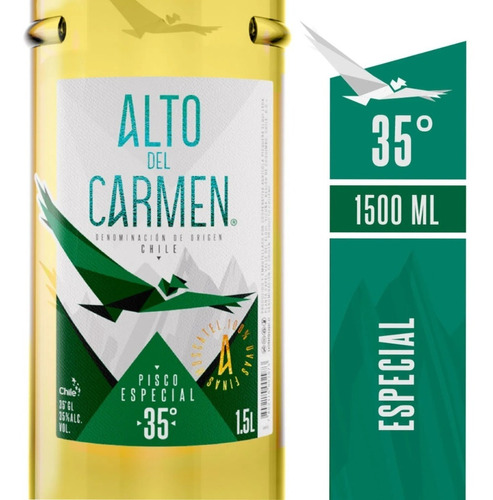 Pisco Alto Del Carmen 35° 1.5 Litros