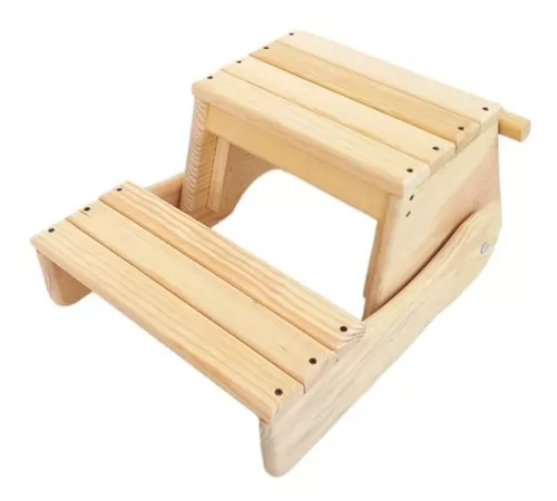 Taburete infantil Montessori - Escalón niños madera 100% natural - banco de  madera baño - escalón infantil - escalera 2 peldaños - taburete baño -  taburete madera (Modelo Nube) : : Productos Handmade