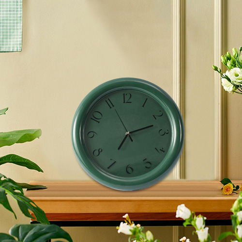 Reloj De Pared Pequeño Reloj Creativo Silencioso Arte Verde