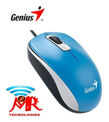 Mouse Genius Dx-110 Usb Optico 1000 Dpi Red Green Blue Black