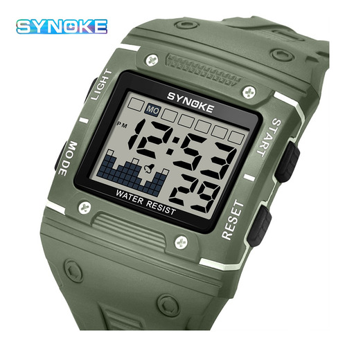 Reloj Deportivo De Lujo Synoke Para Hombre, Reloj Digital Pa