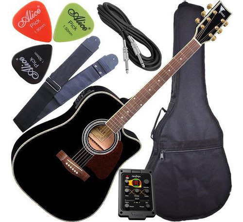 Kit Violão Eletroacústico Eagle Ch889 Profissional Completo