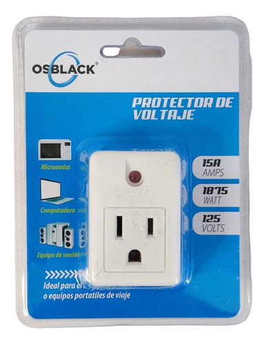 Protector Voltaje 1800w 15 A Nevera Microondas Computador