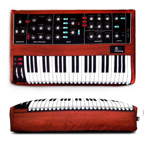 Almohadon Puff Minimoog Xl Sintetizador Decoracion