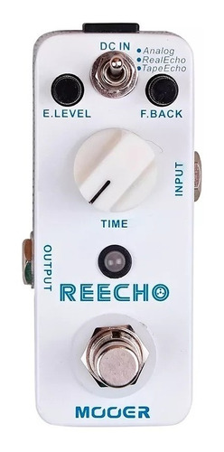 Pedal Guitarra Mooer Reecho Digital Delay Mrdd Cor Branco